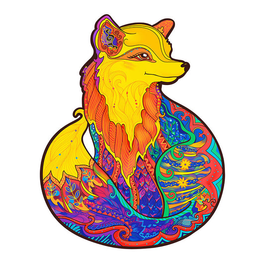 Mystic Fox Wooden Shaped Puzzle Collection