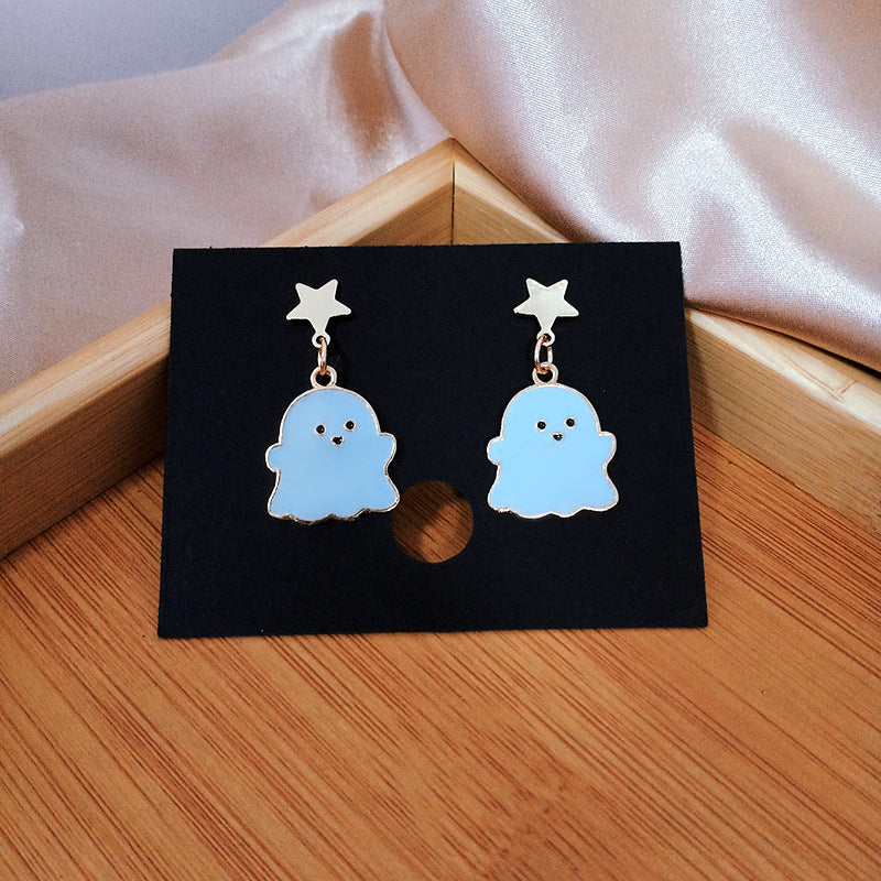 Adorable Dangling Ghost Earrings