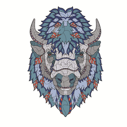Majestic Bison Wooden Puzzle