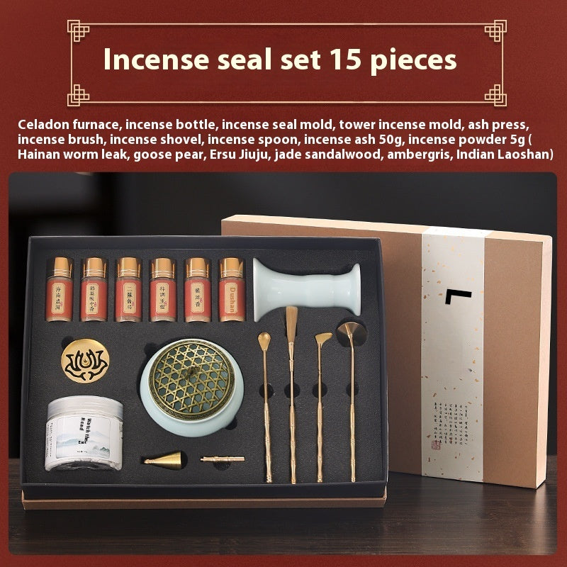 Brass Incense Making Tools, Incense Ash, and 6 Scents