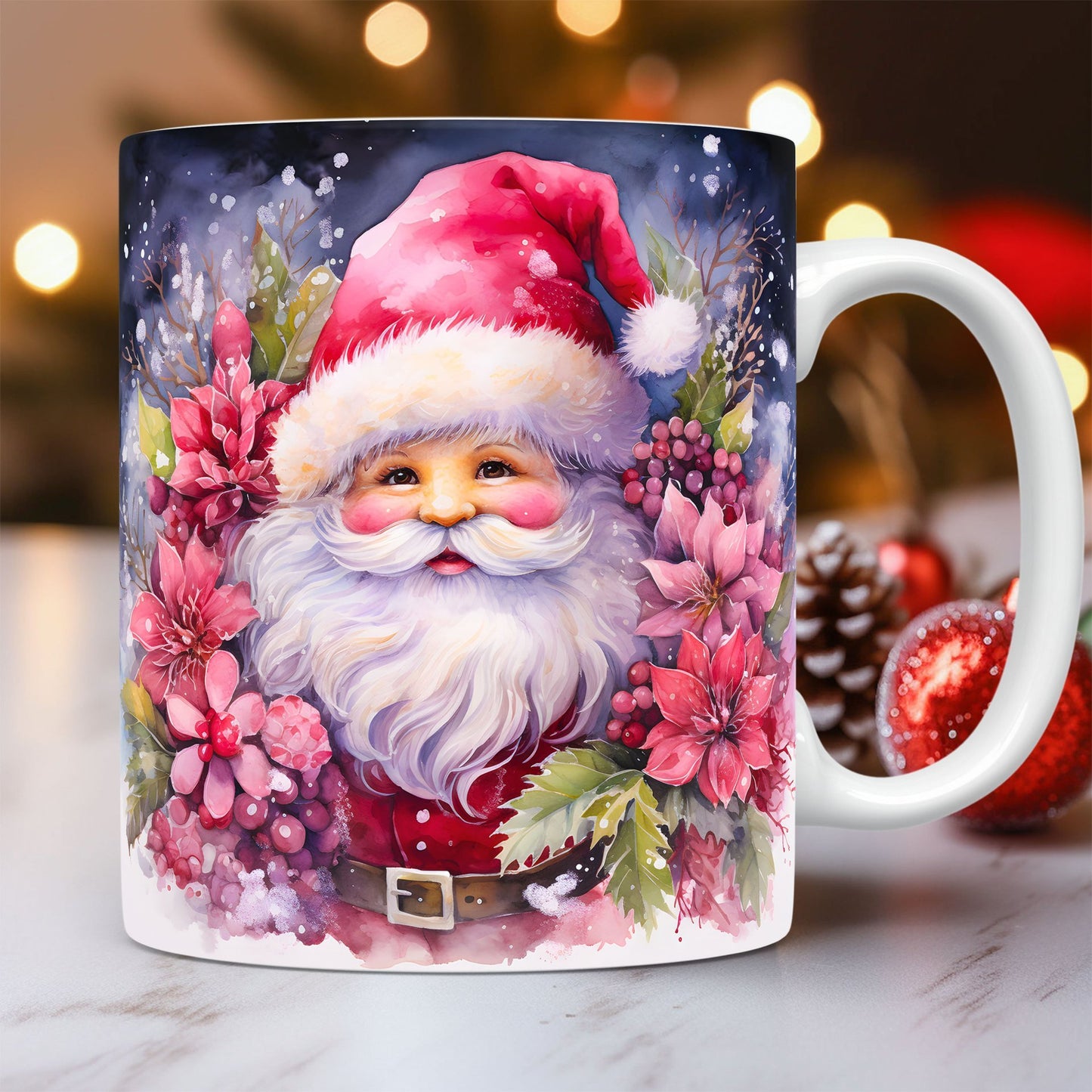 Christmas Theme 3D Image Ceramic Mug