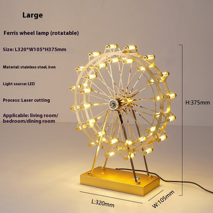 Rotating Ferris Wheel Table Lamp