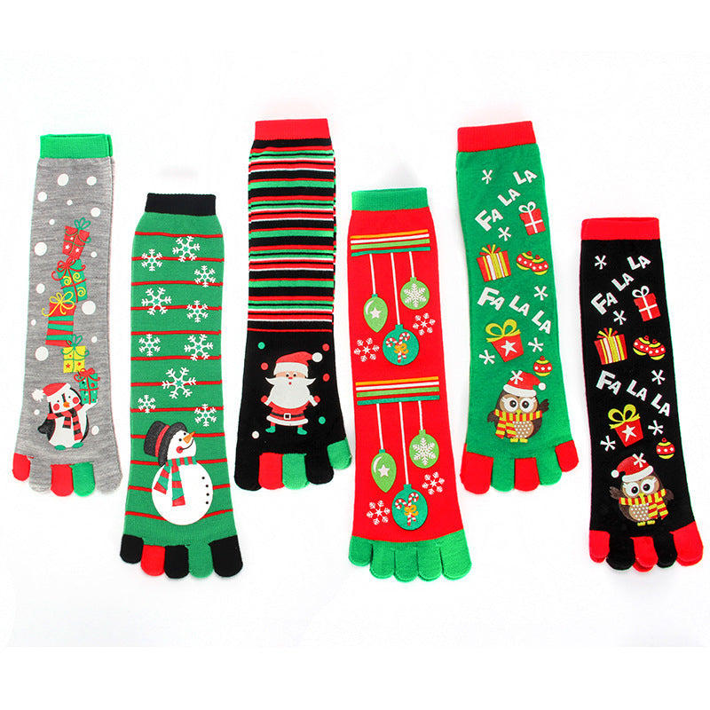 Cute Christmas Toe Socks