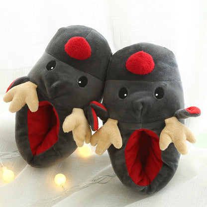 Cute Reindeer Christmas Slippers