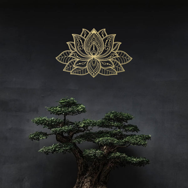 Lotus Aluminum Wall Art