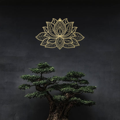 Lotus Aluminum Wall Art