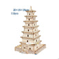 Wood Building Model Puzzles Toy 3D0 Puzzle Board