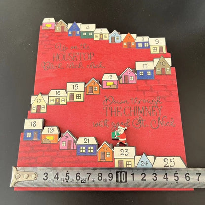 Santa Castle Countdown Wooden Advent Calendar