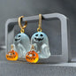 Adorable Ghost Pumpkin Earrings