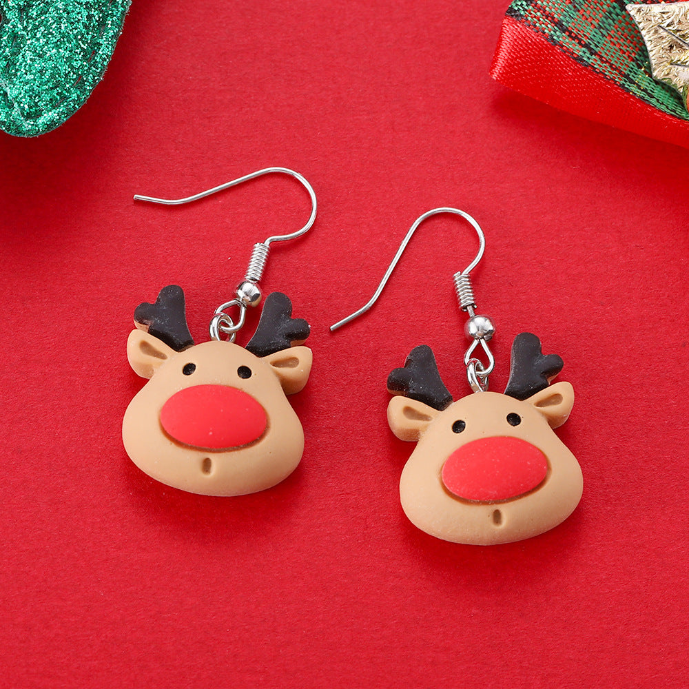 Cartoon Christmas Character Earrings