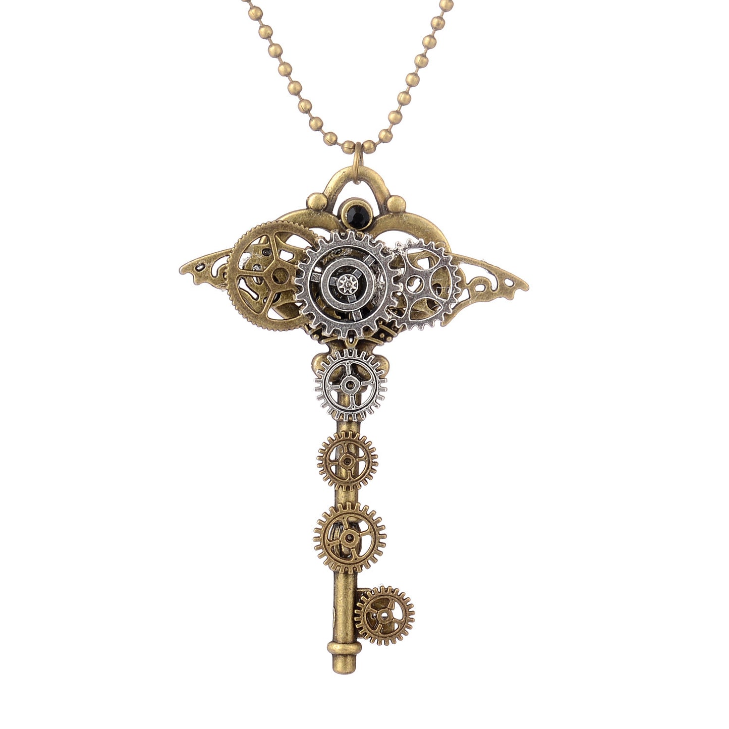 Key Style Steampunk Necklace