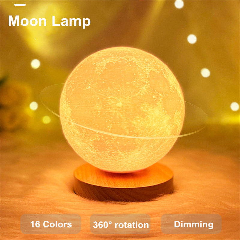 Levitating Moon Color-Changing Lamp Touch Control