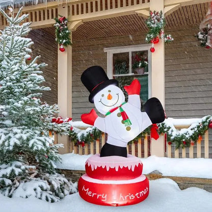 Spinning Snowman Inflatable – 4.8FT Lighted Christmas Decor