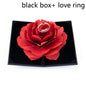 3D  Heart-shaped Rose Love Ring Box