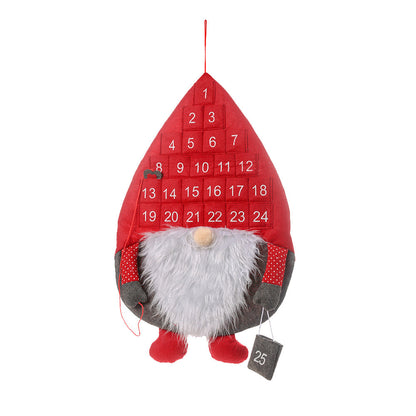 Christmas Advent Gnome Pocket Hanging Calendar