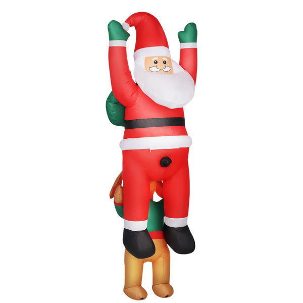 Santa vs. The Mischievous Dog 8ft Inflatable