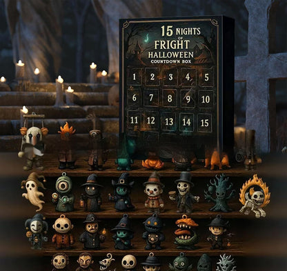 31 Night Scare Halloween Countdown Box With Doll Advent Countdown Box