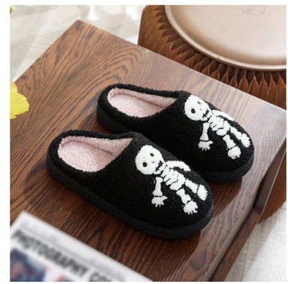 Cozy Halloween Ghost Slippers
