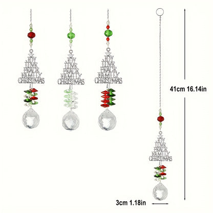 Christmas Tree Crystal Sun Catcher