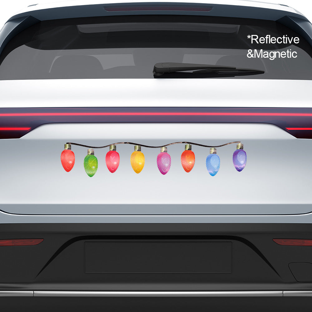 Assorted Reflective Car Magnets – Christmas Holiday Vehicle Decor