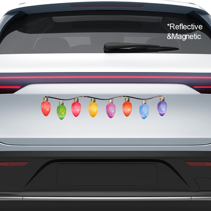 Assorted Reflective Car Magnets – Christmas Holiday Vehicle Decor