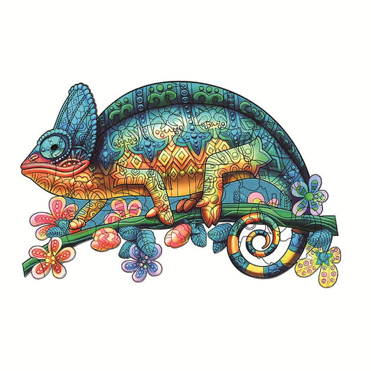 Chameleon Wonders Wooden Puzzle Collection
