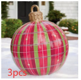 Various Christmas Ornament Inflatable Ball Outdoor PVC 24"(60cm)