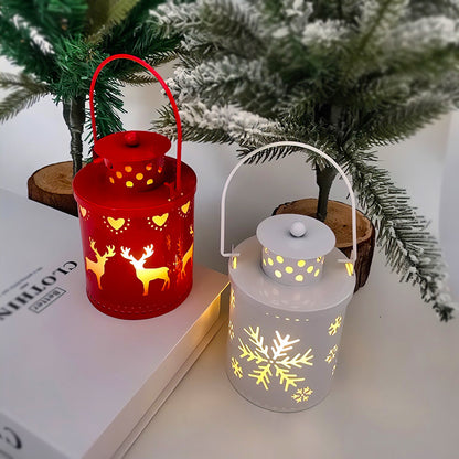 Christmas Flameless Candle Old-Fashioned Lantern