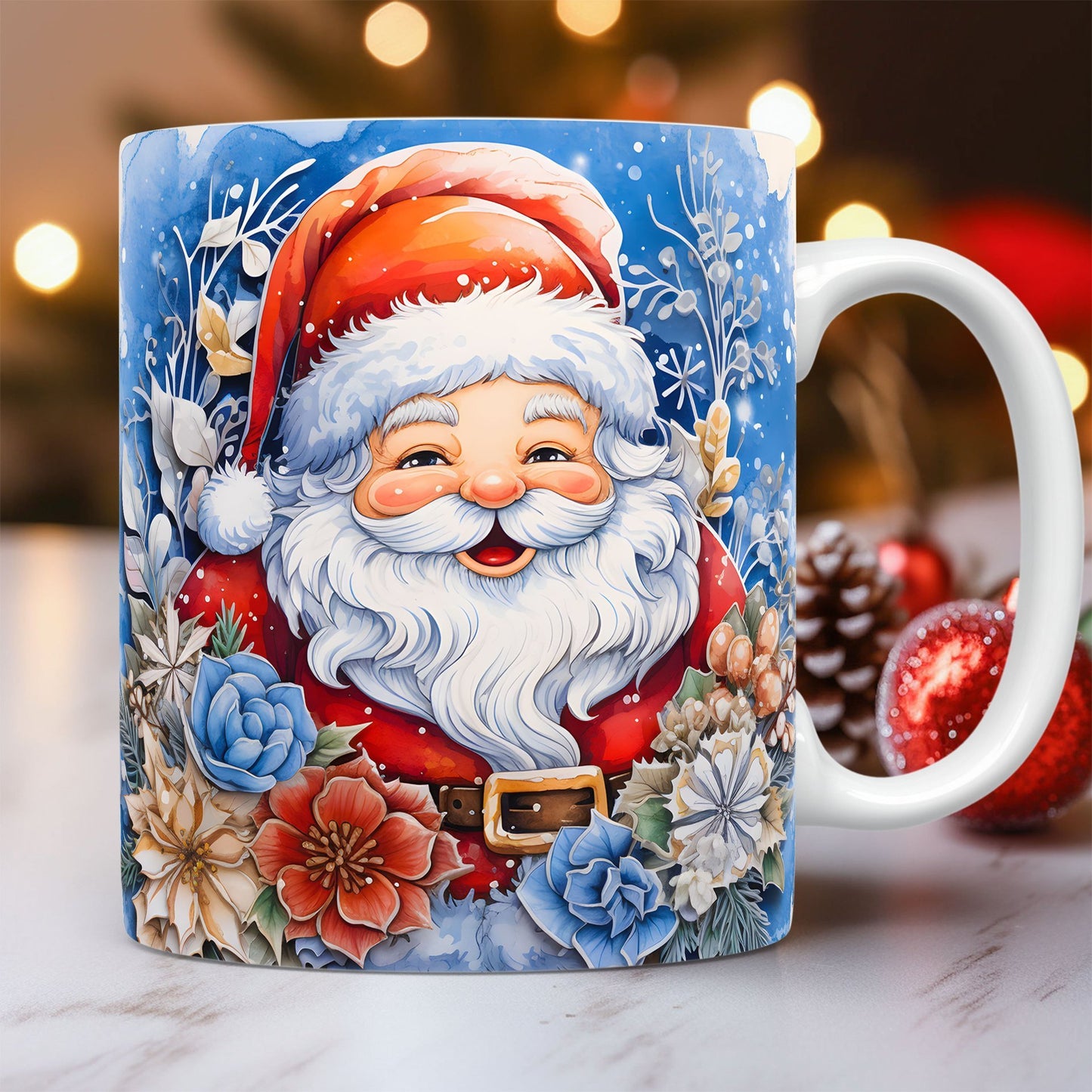 Christmas Theme 3D Image Ceramic Mug