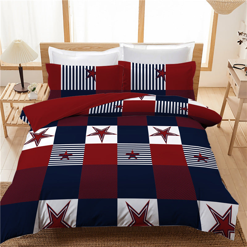 American Flag-Themed Three-piece Duvet Cover Set Variety