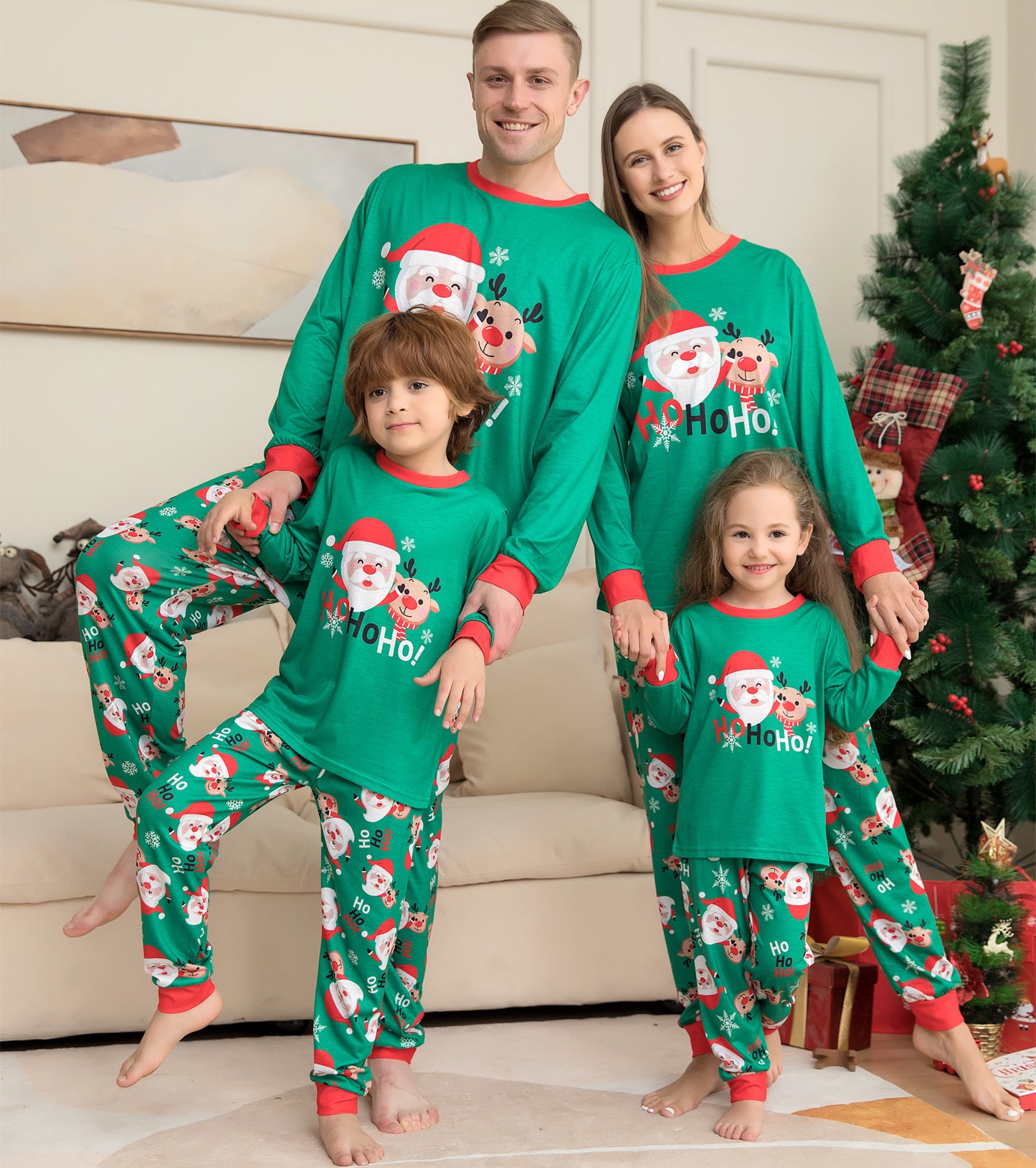 Santa Parade Family Pajamas