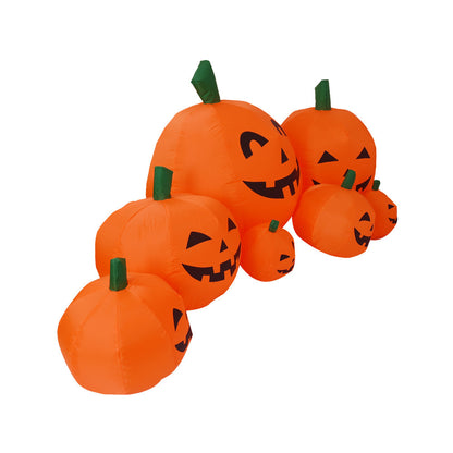 7-Pumpkin Halloween Inflatable Outdoor Display