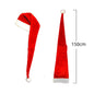 Extra Long Christmas Plush Santa Hat