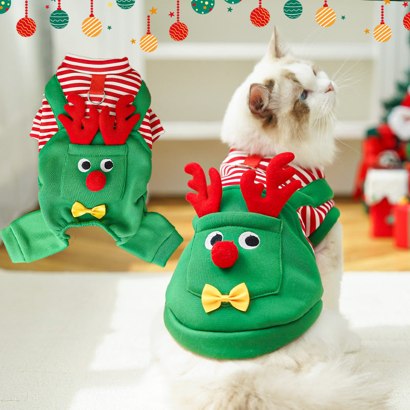 Cozy Christmas Reindeer Pet Costume