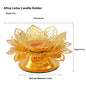 Gold Lotus Metal Candle Holder