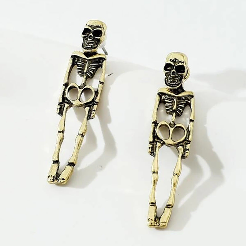 Cute Jacket Skeleton Earrings