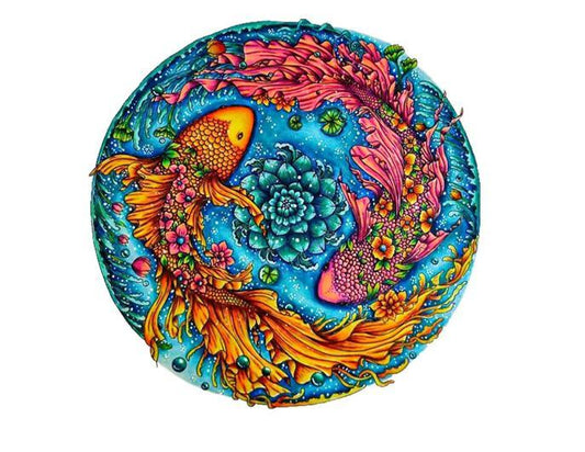 Tropical Harmony Fish Wooden Puzzles Collection