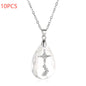 Simple Rhinestone Cross in Crystal Pendant Necklace