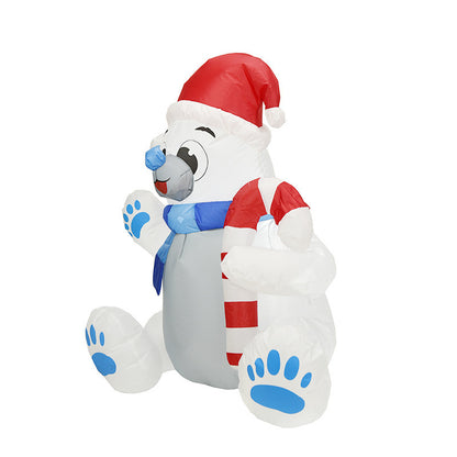 Inflatable Christmas Dachshund or Polar Bear with LED Lights