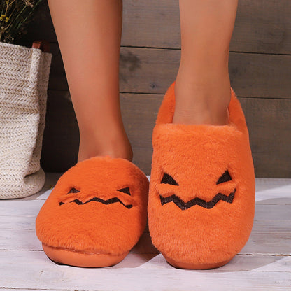 Cozy Indoor Pumpkin Slippers