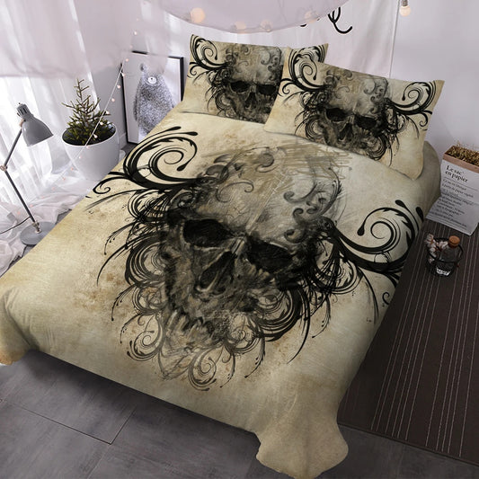 Grunge Skull Duvet Bedding Set