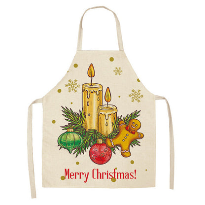 Christmas Series Cotton And Linen Aprons Variety