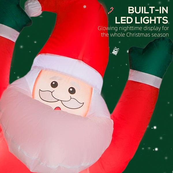 Santa vs. The Mischievous Dog 8ft Inflatable