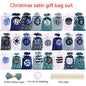 Christmas Advent Calendar Satin Gift Bag Set