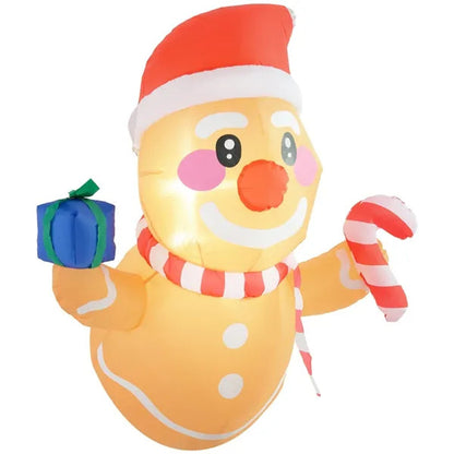 Window Surprise Gingerbread Man LED Inflatable