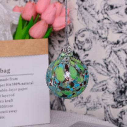 Hand-blown Colorful Transparent Glass Christmas Ornaments