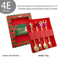 Holiday Cheer Fork & Spoon Sets - Gold or Silver