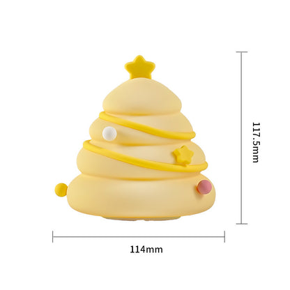 Christmas Tree Silicone Night Lights USB Rechargeable