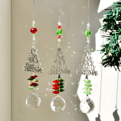 Christmas Tree Crystal Sun Catcher