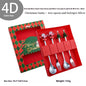Holiday Cheer Fork & Spoon Sets - Gold or Silver